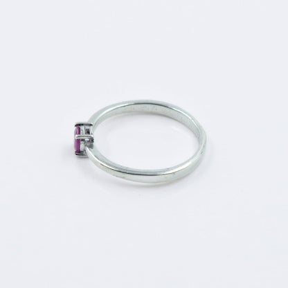 Petite Ruby Ring in 925 Silver - IAC Galleria