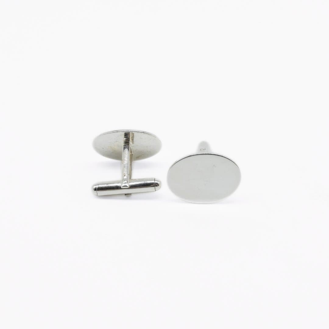 Plain Silver Cufflinks & Ring Set in 925 Silver - IAC Galleria