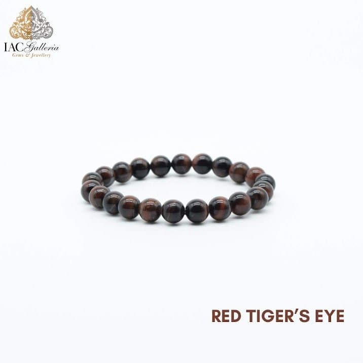 Red Tiger's Eye Natural Crystal Bracelet - IAC Galleria