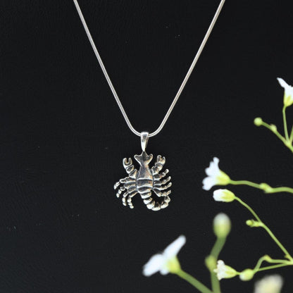 Scorpion Charm Pendant in 925 Silver- Without Chain - IAC Galleria