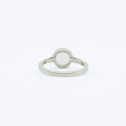 Simple Cat's Eye Moonstone Ring in 925 Silver - IAC Galleria