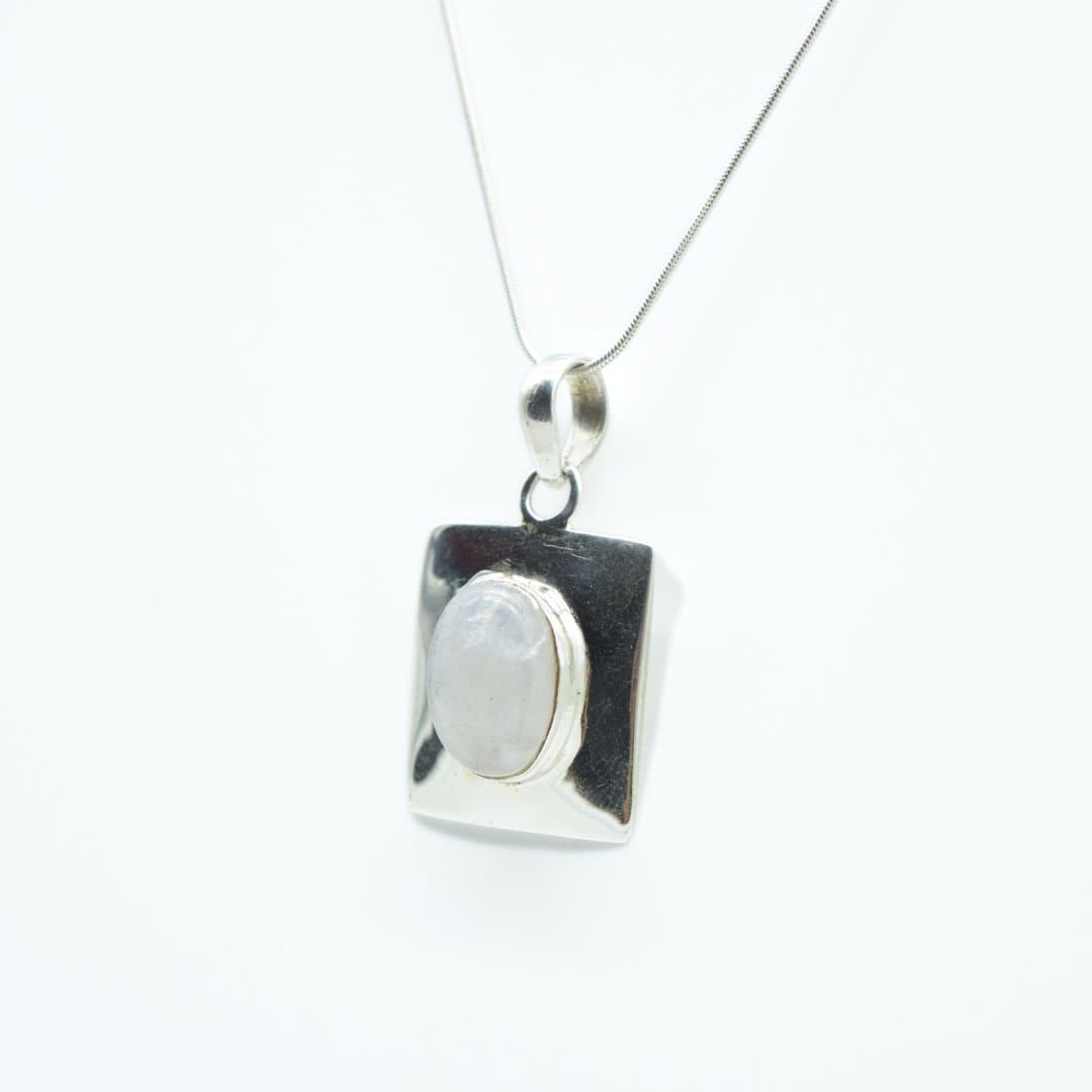 Statement Moonstone Pendant in 925 Silver- Without Chain - IAC Galleria