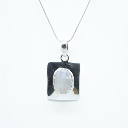 Statement Moonstone Pendant in 925 Silver- Without Chain - IAC Galleria